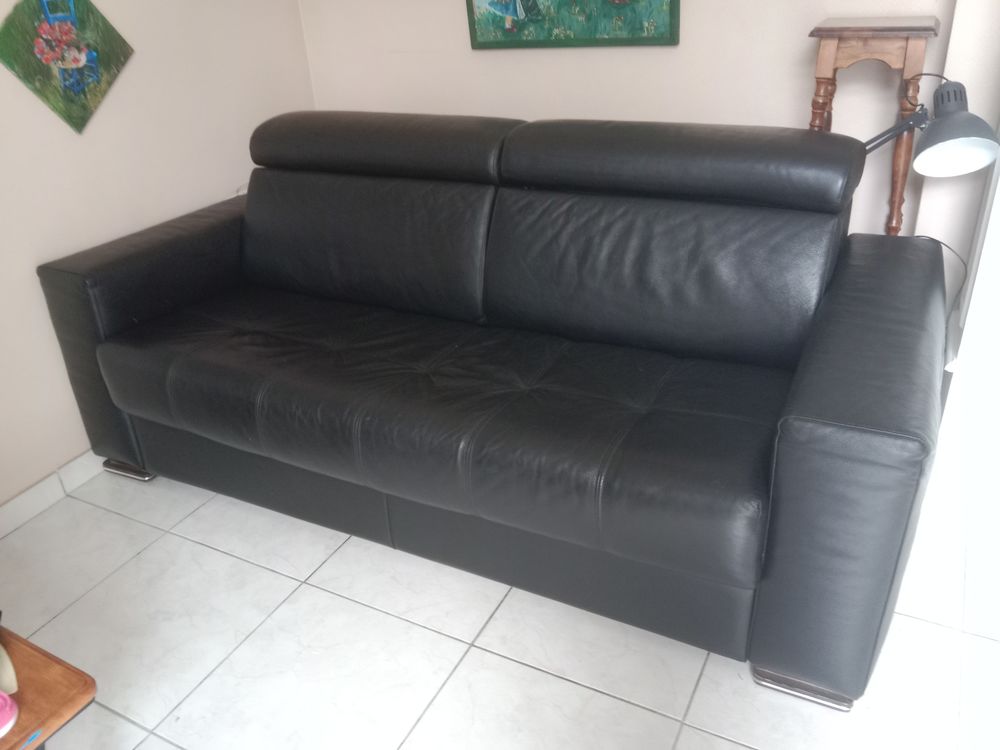 canap� cuir �tat excellent 600 Sospel (06)