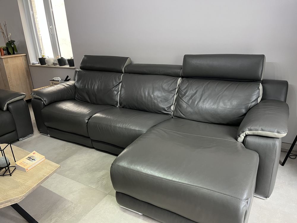 Canap� 3+2 en cuir - �tat impeccable 2000 Longwy (54)