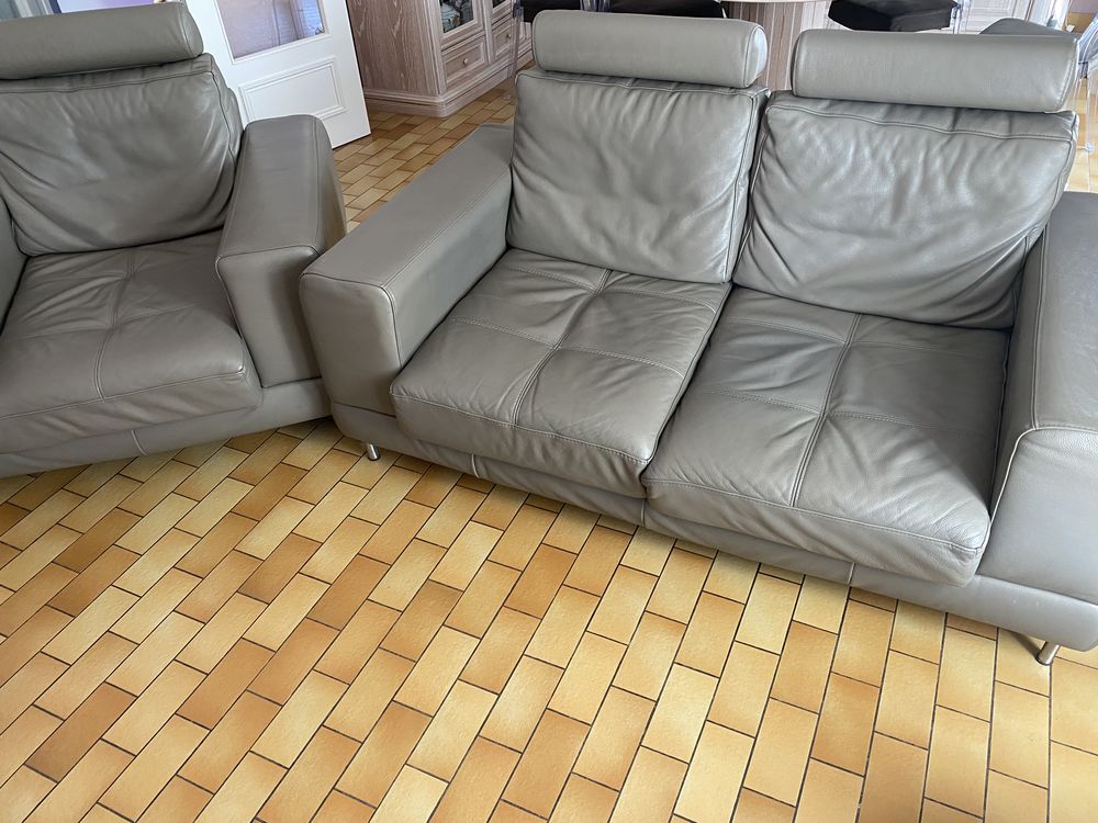 Canapé cuir et fauteuil  120 Givenchy-lès-la-Bassée (62)