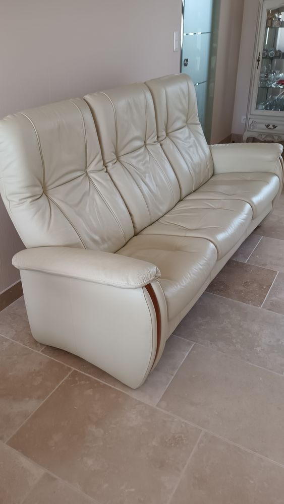 Canap� cuir + fauteuil 300 Pontch�teau (44)