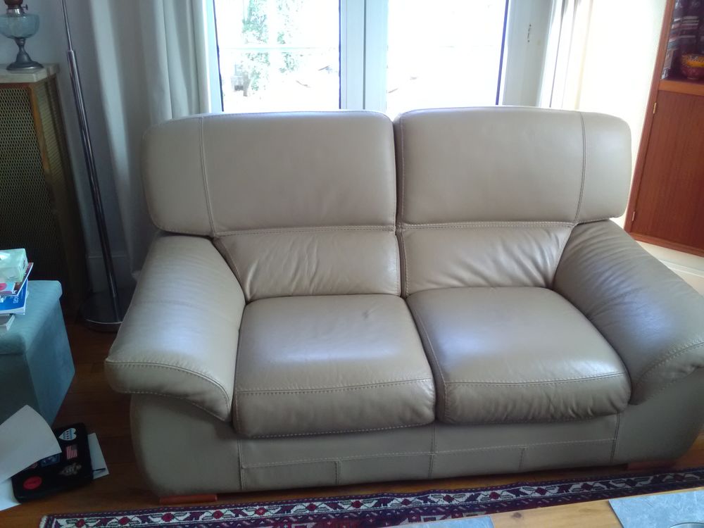 Canap� cuir fixe 3 places 290 Brest (29)