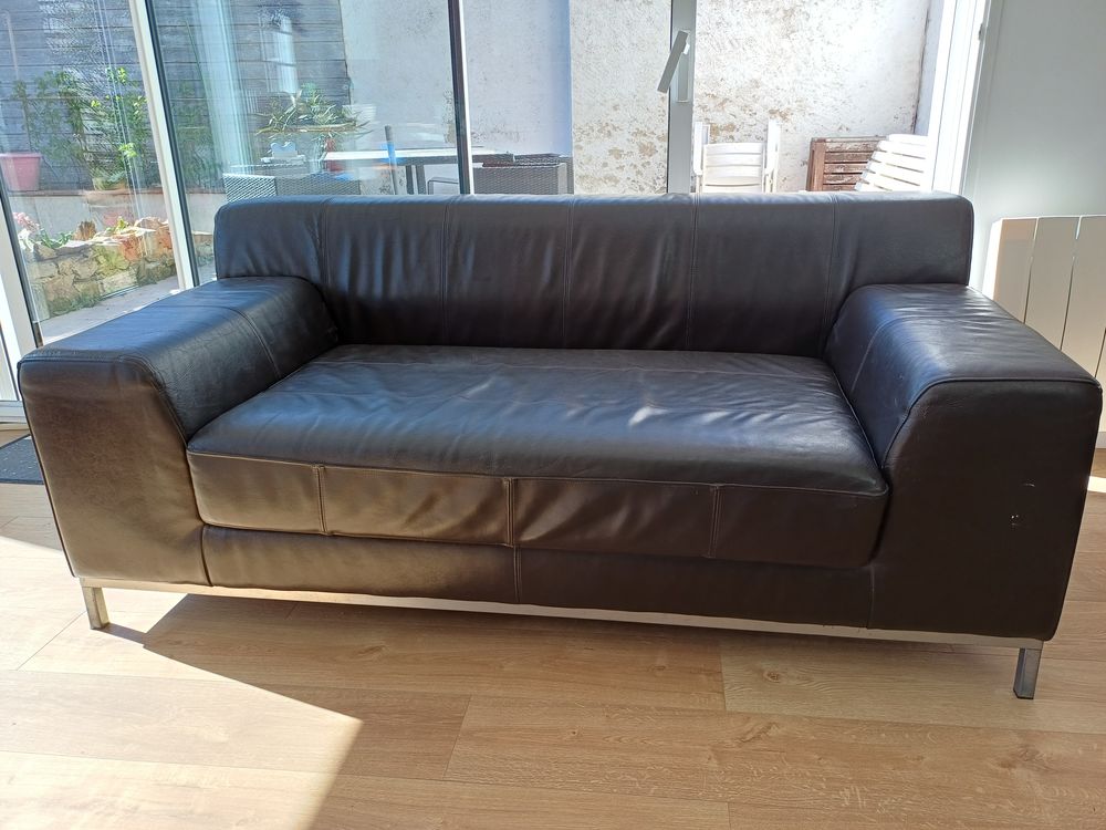 Canap� cuir Ikea marron 120 Nantes (44)