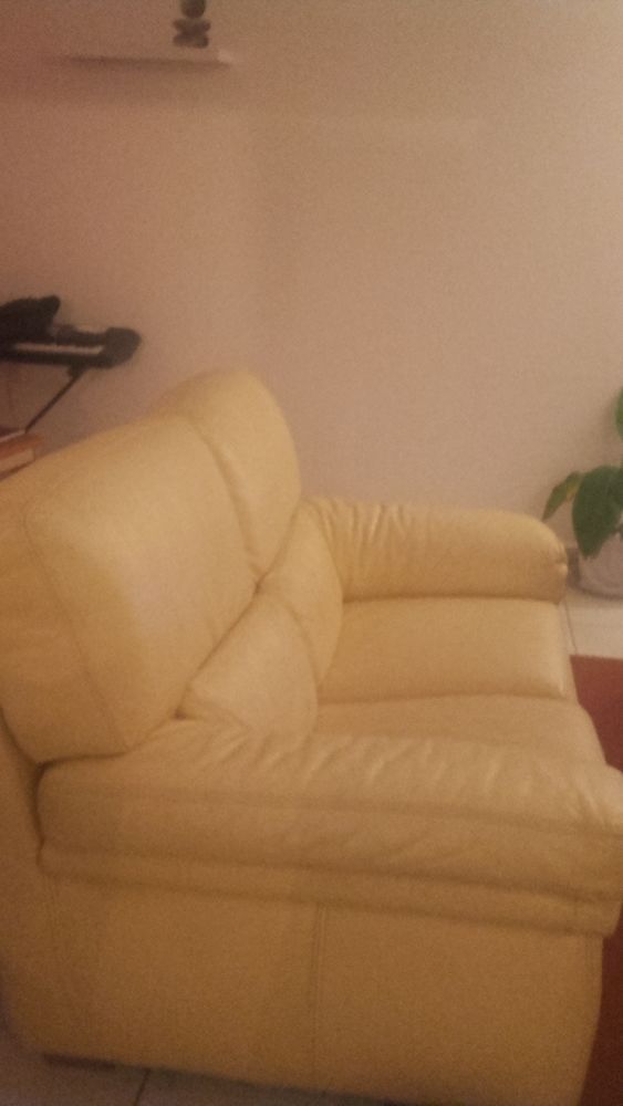 canap� cuir jaune 250 Lesparre-M�doc (33)