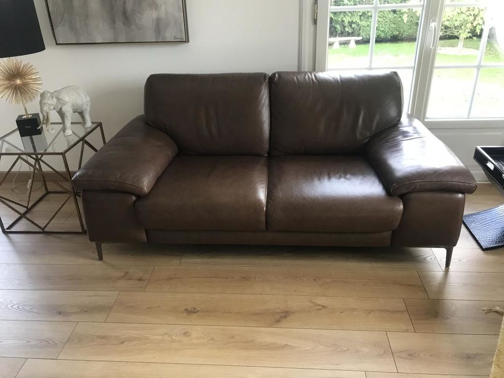 Canape cuir marron de qualit� 750 Brazey-en-Plaine (21)