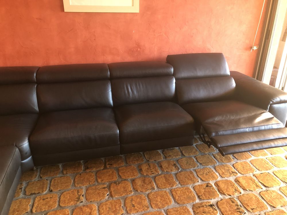 Canap� cuir noir 2800 �ze (06)