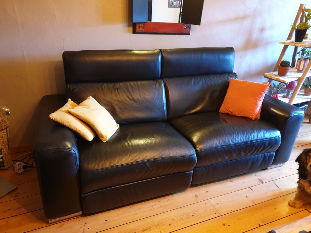 CANAPE CUIR NOIR FAUTEUILS ELECTRIQUES 400 Aromas (39)