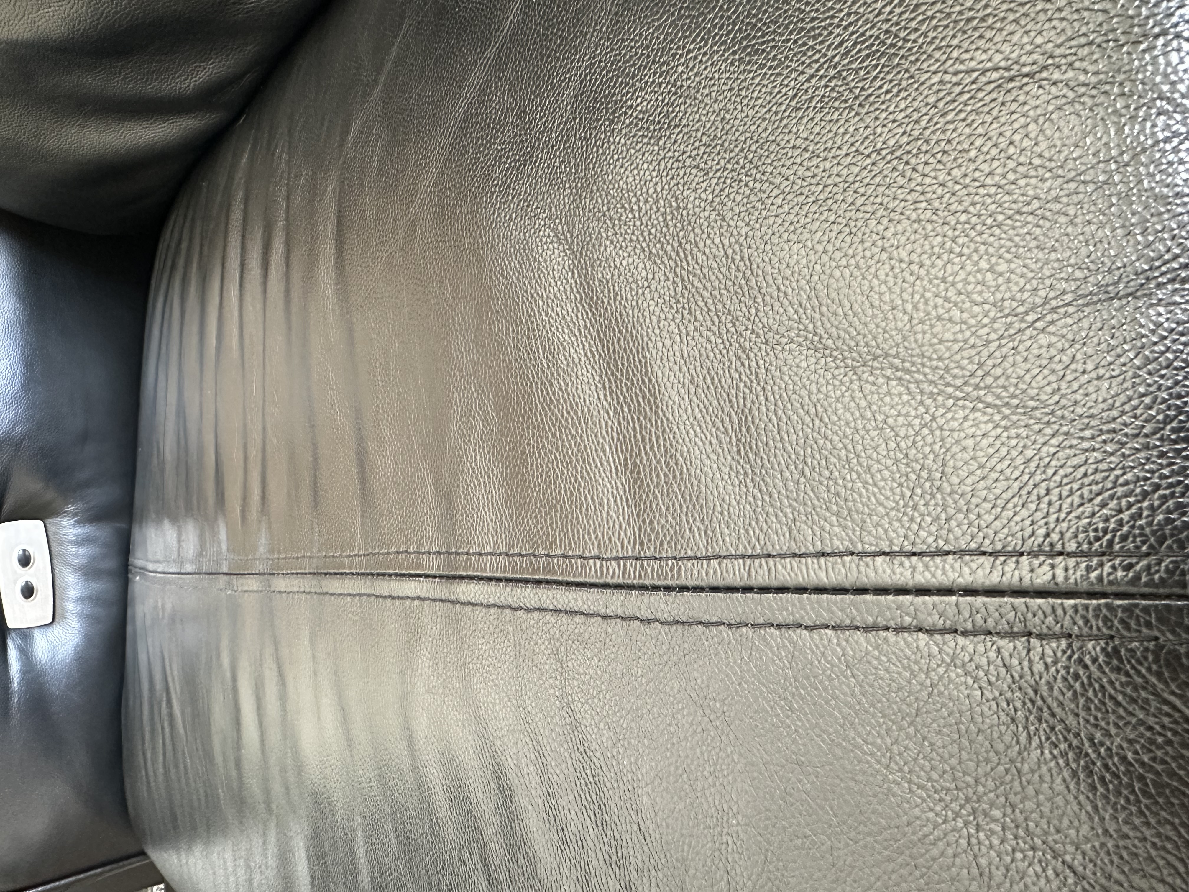 Canap� cuir noir relaxe �lectrique 500 Hersin-Coupigny (62)