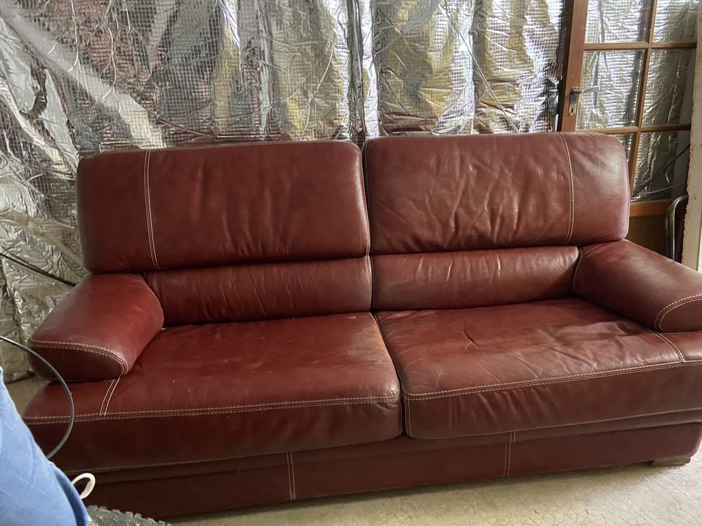 Canap� en cuir 3 place 120 Saint-Cyr-sur-Mer (83)