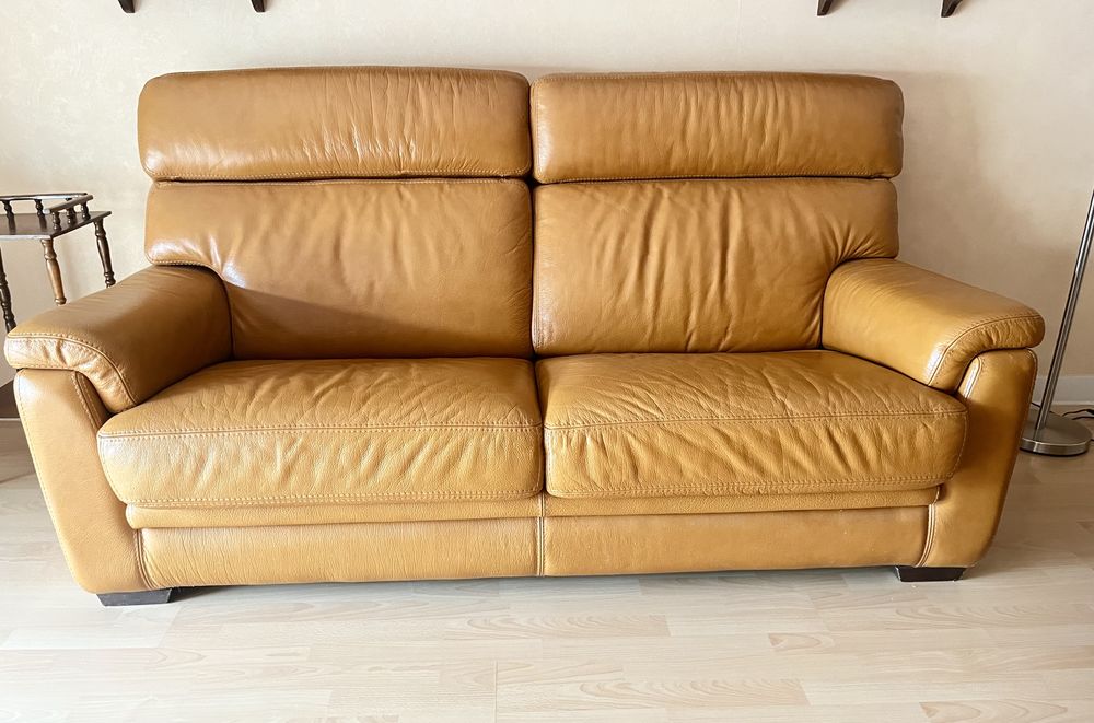 canap� cuir 2 place 120 La Rochelle (17)