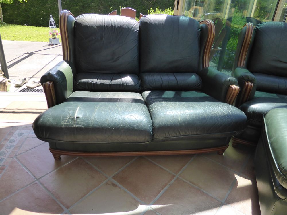 canap� cuir 2 places 15 Reignier (74)