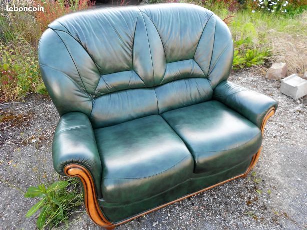 CANAPE CUIR  2 PLACES 120 Falaise (14)