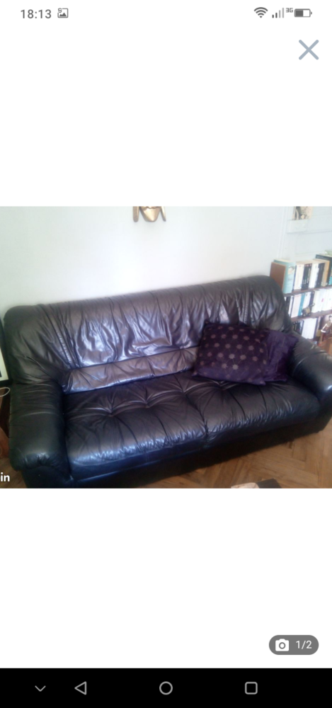 Canap� cuir 2 places . 250 Villenave-d'Ornon (33)