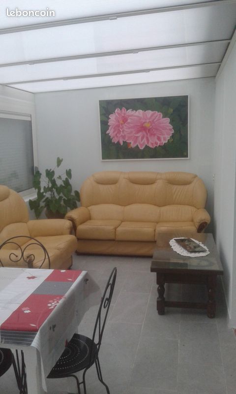 CANAP� CUIR 3 ET 2 PLACES 450 Quissac (30)