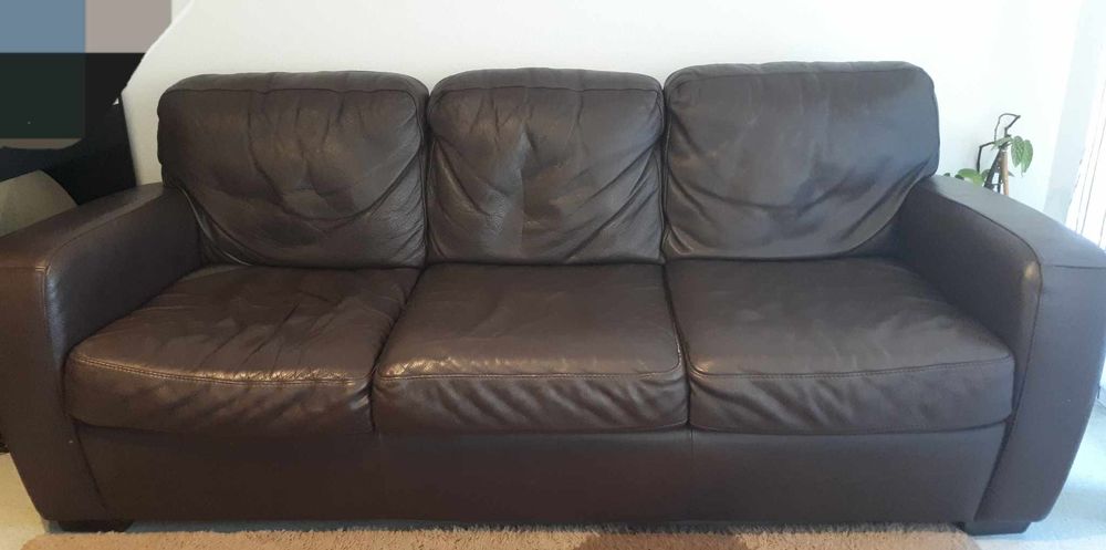 Canap� cuir 3 places 200 Clermont-Ferrand (63)