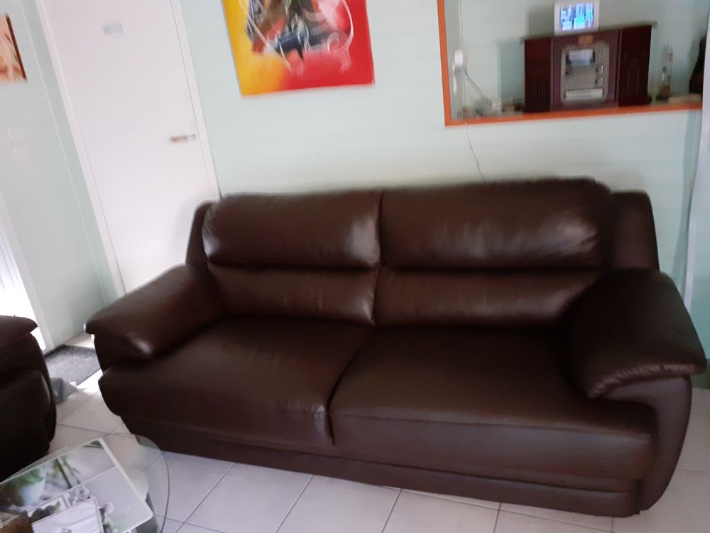 canap� cuir 3 places 350 Condom (32)