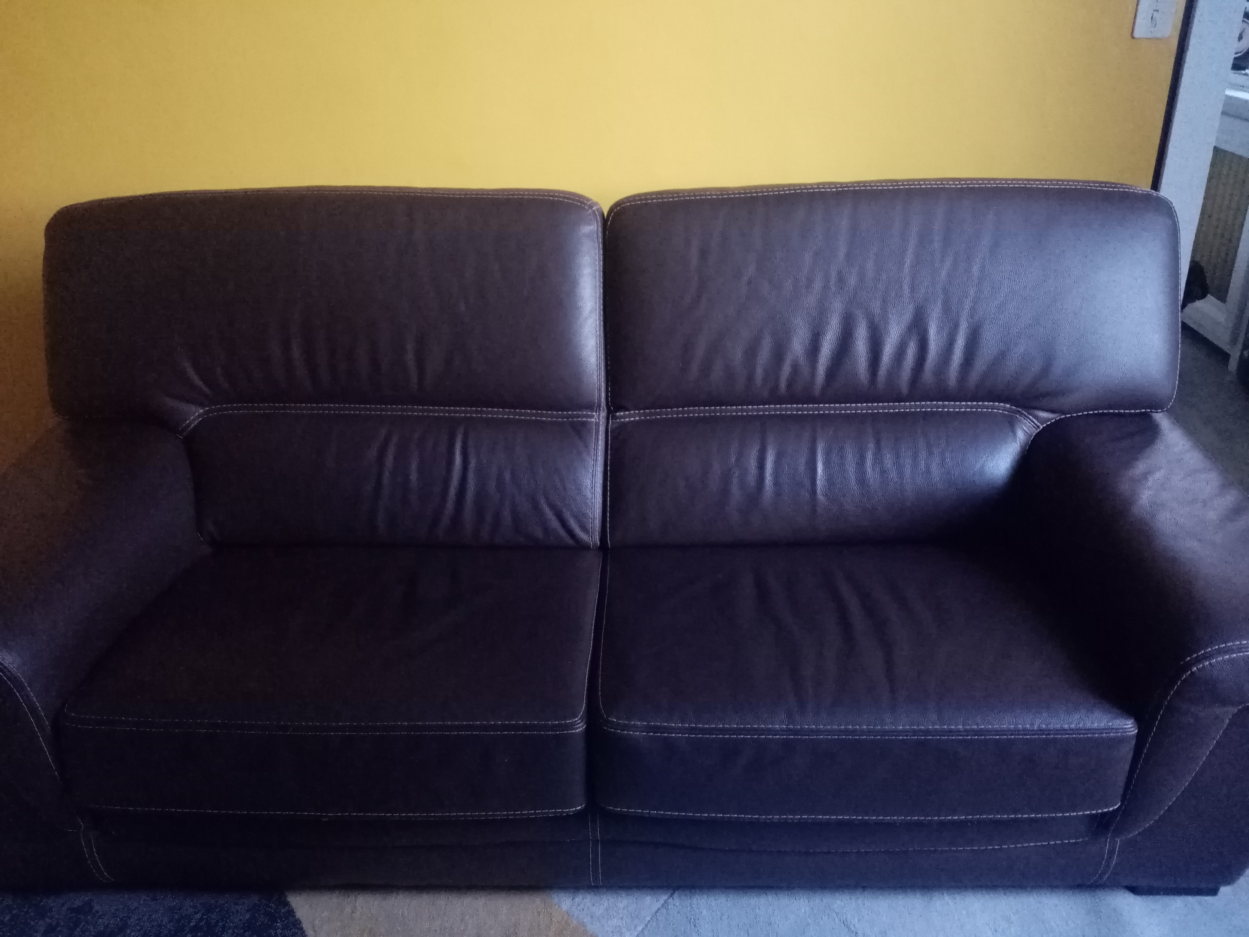 Canap� cuir 3 places 450 Champagneux (73)