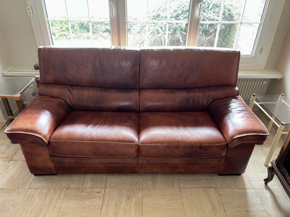 Canap� cuir 2 places 150 Lille (59)