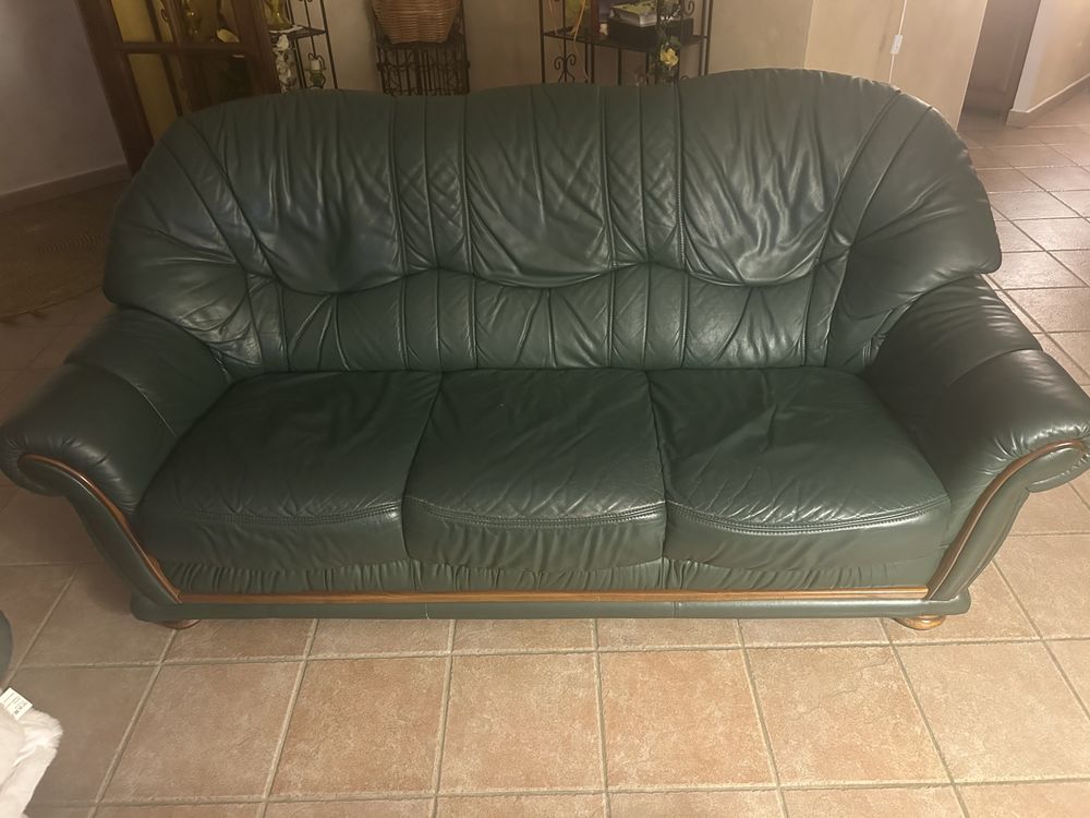 Canap� cuir 3 places   fauteuil 600 Venzolasca (20)