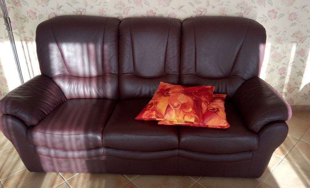 Canap� cuir 3 places Belair 150 Saulxures-l�s-Nancy (54)