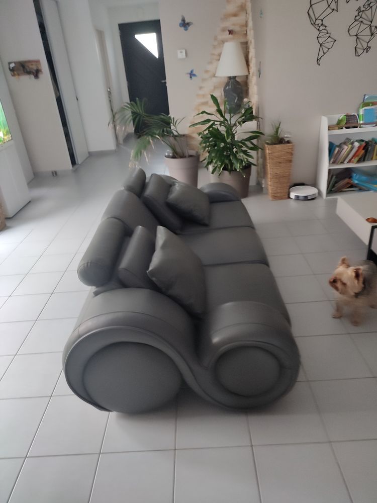 Canap� cuir relax 3 places 190 Saint-Xandre (17)