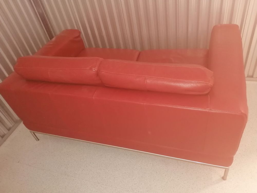 Canap� cuir rouge 200 B�theny (51)