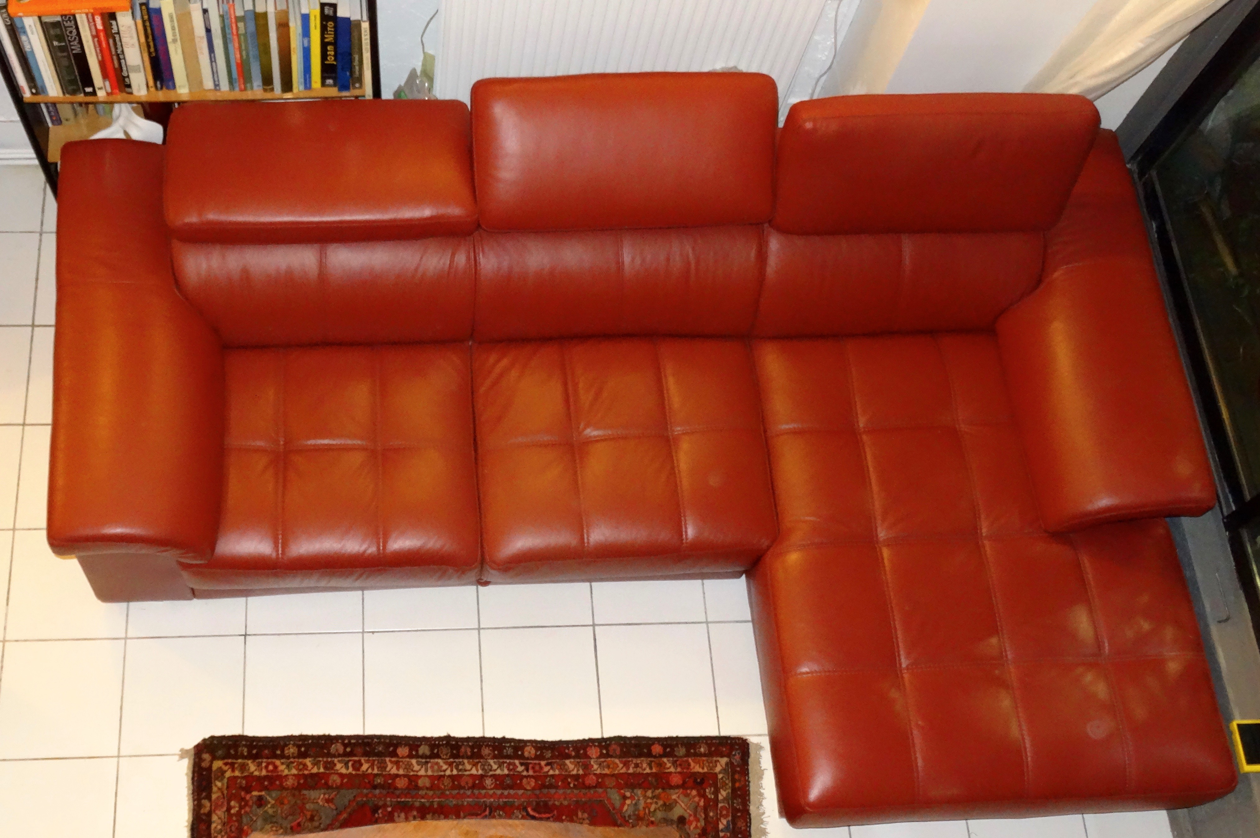 Canap� en Cuir Rouge 0 Paris 20 (75)