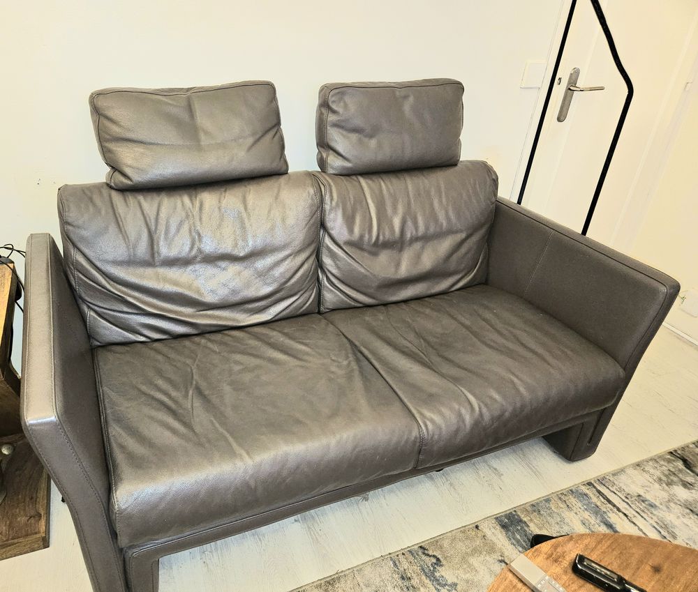 Canap� cuir vachette pleine fleur 250 Paris 13 (75)