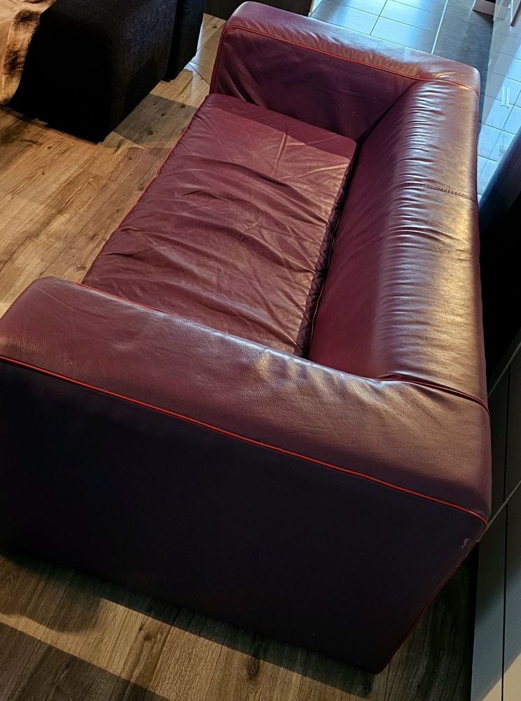 Canap� cuir violet 3 places 2 m�tres - bon �tat 40 Riedisheim (68)