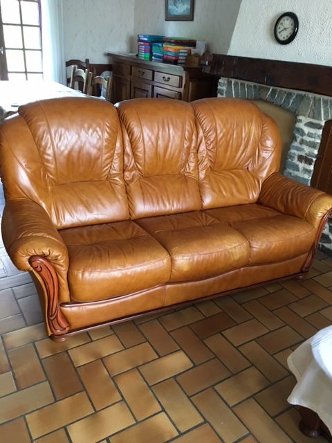 CANAPE CUIR 0 Dives-sur-Mer (14)