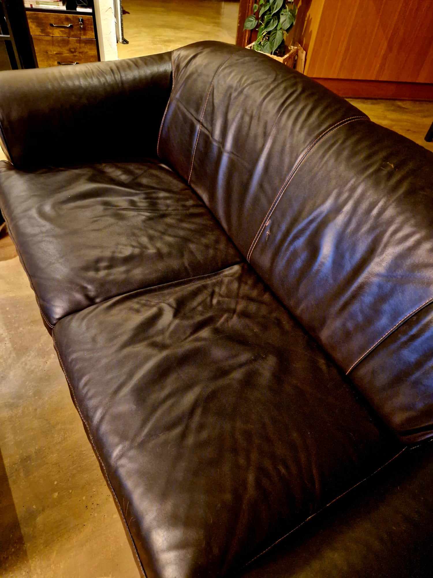 Canap� en cuir 150 Revel-Tourdan (38)