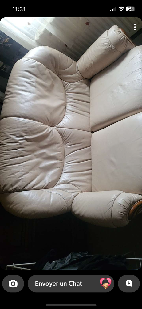 Canap� cuir 1100 Le Quesnoy (59)