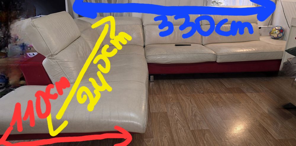 Canap�  en cuir 250 Marolles-en-Brie (94)