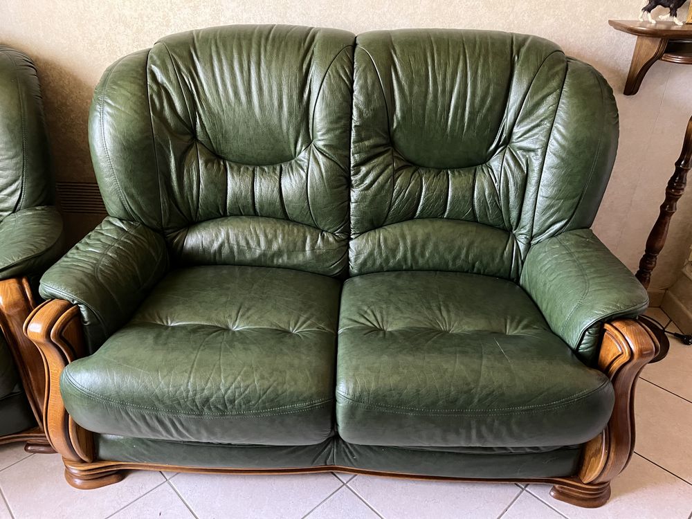 Canap� cuir 80 Vinzelles (71)