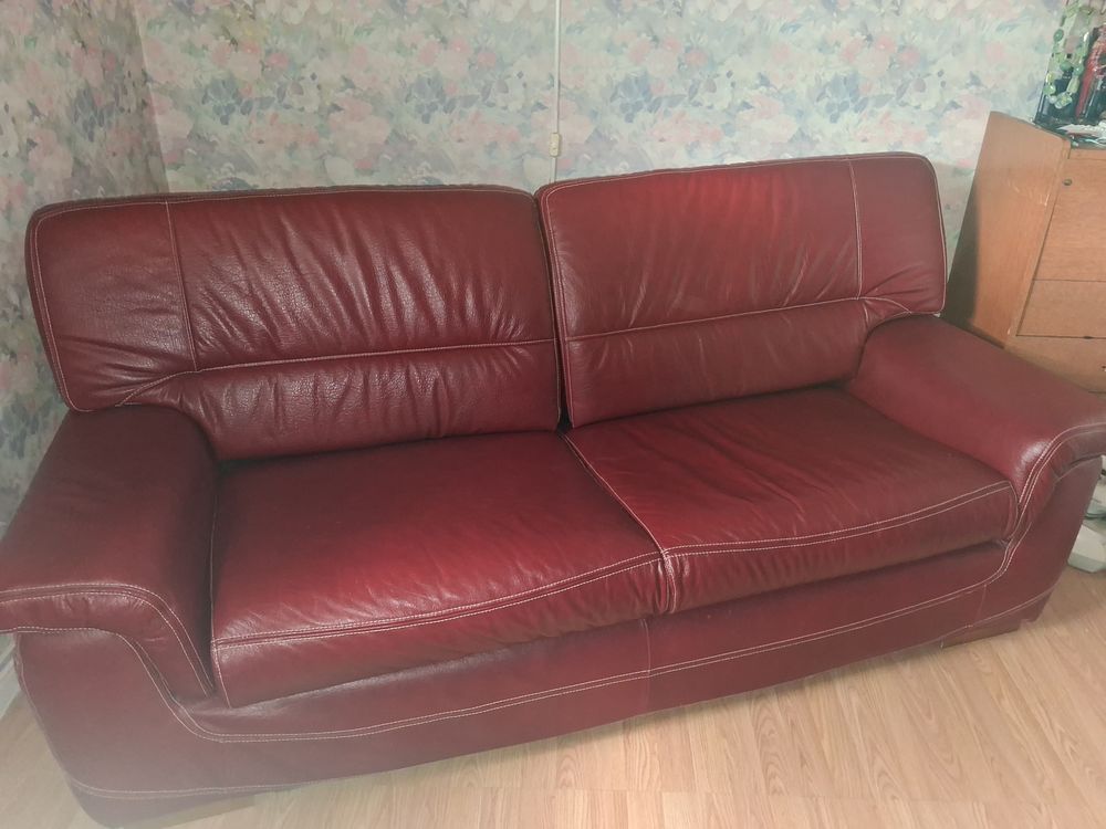 Canap� cuire vachette 200 Champforgeuil (71)