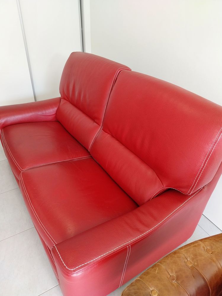 canape et deux fauteuils rochebobois en cuir 150 Marcq-en-Bar�ul (59)