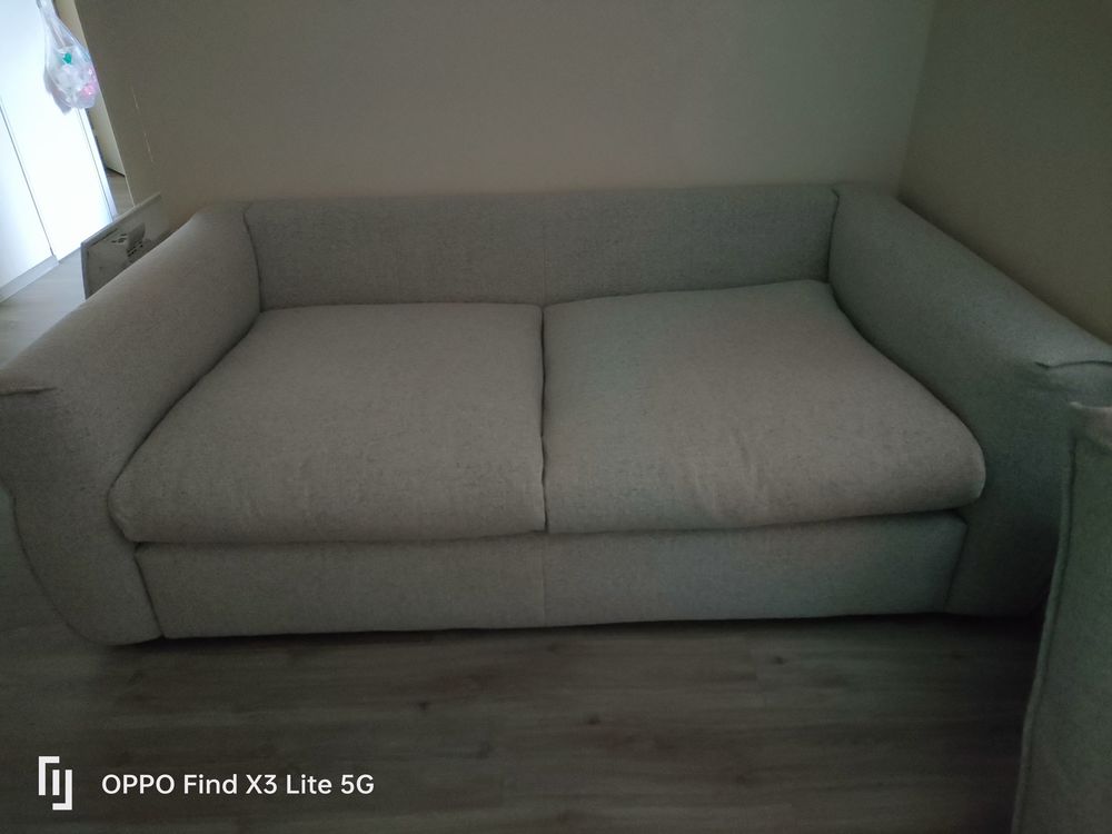 Canap� deux places gris 0 Crosne (91)