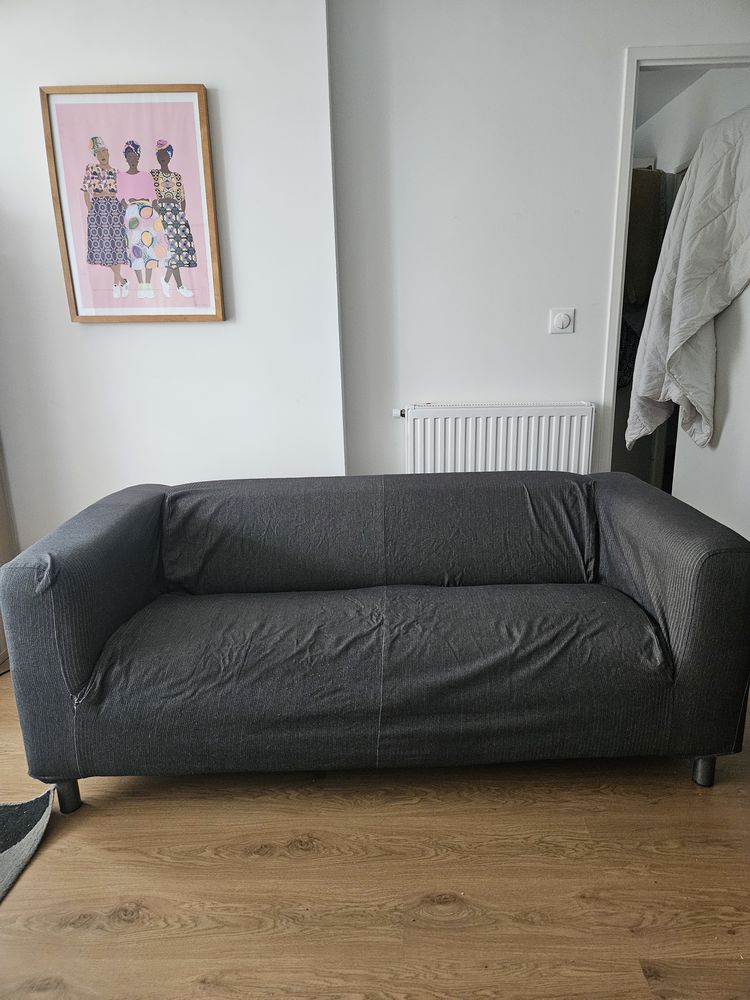 Canap� deux places gris 50 Rez� (44)