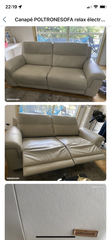 Canap� �lectrique poltronesofa 450 Saint-Maur-des-Foss�s (94)