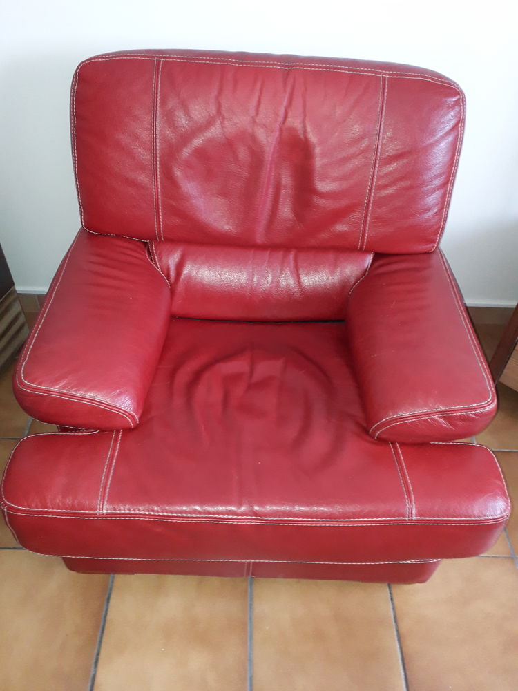 canapé et fauteuil cuir 100 Ronchin (59)