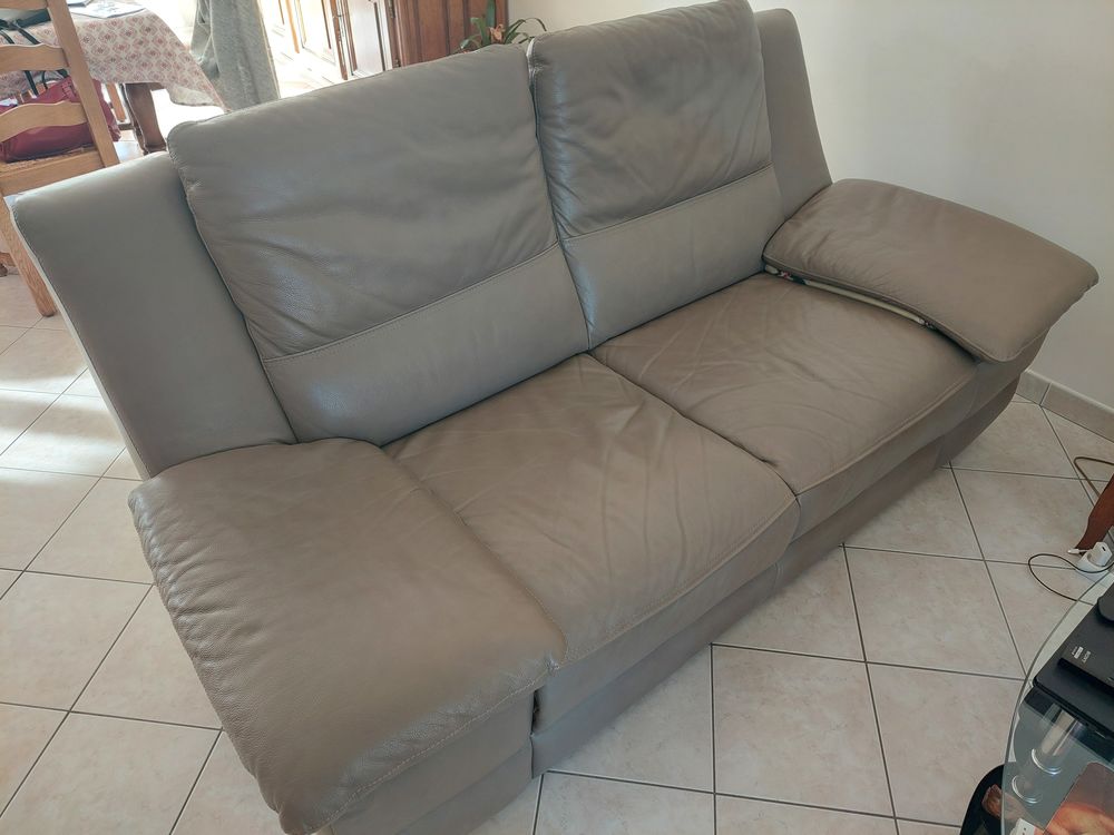 Canap�  + Fauteuil cuir 400 Breteuil (27)