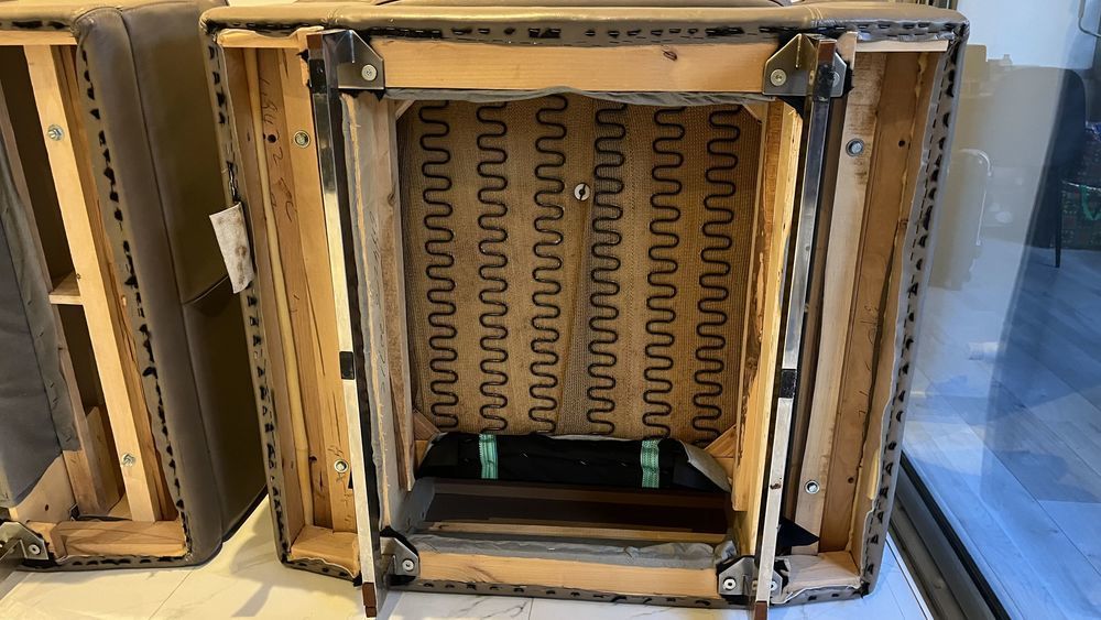 Canap� + 1 fauteuil en cuir marron 150 Mandelieu-la-Napoule (06)