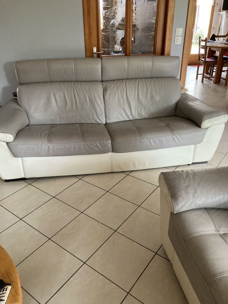 Canap� et fauteuil cuir 1200 Saint-Riquier (80)