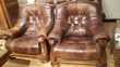 Canap&eacute; + 2 fauteuils cuir Meubles