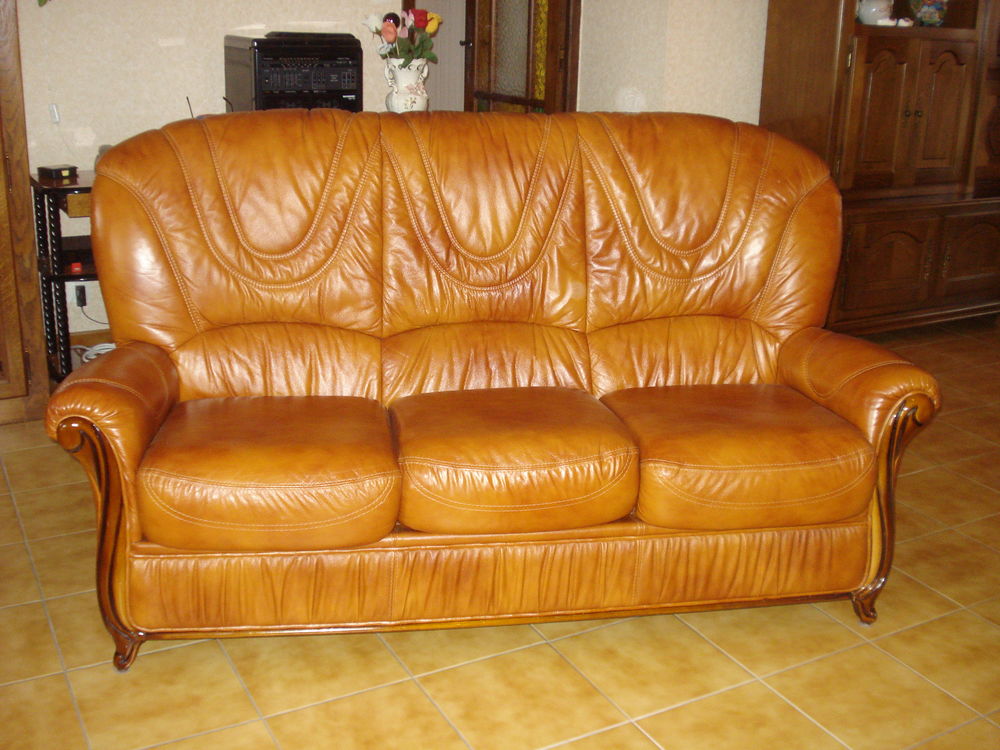 Canap� et fauteuils cuir v�ritable Tr�s Bon Etat 500 Fonbeauzard (31)