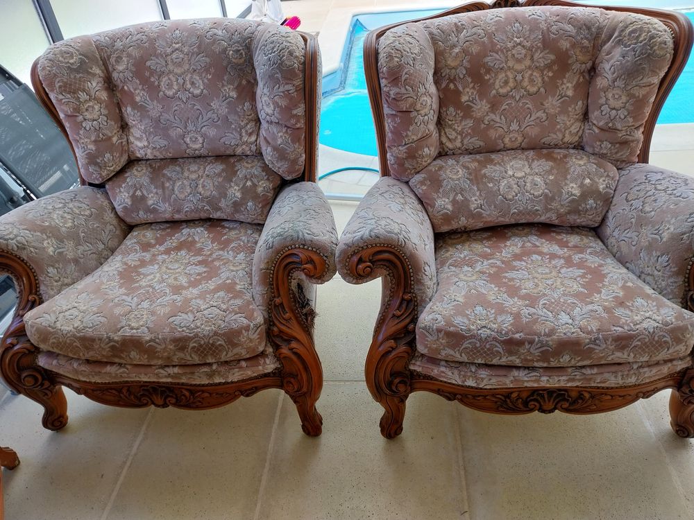 Canap�  +2 fauteuils merisier �tat convenable 200 Muzillac (56)