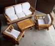 canape 2 fauteuils +table bambou 1000 Augy (89)