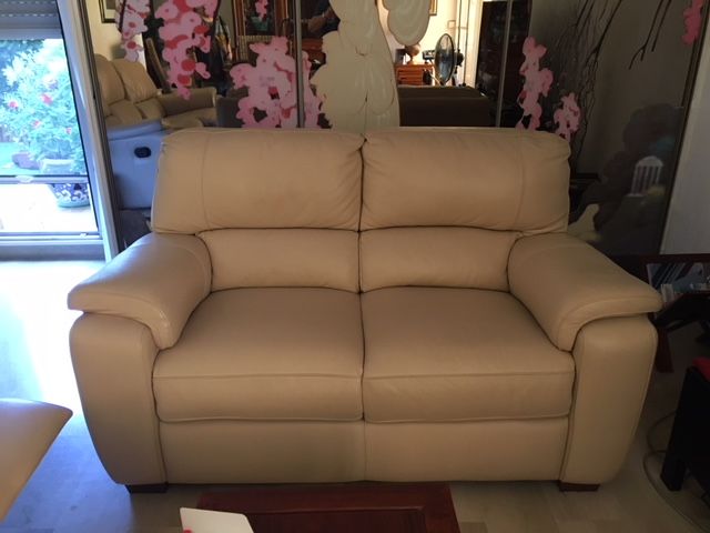 CANAPE FIXE 2 PLACES EN CUIR 430 Nice (06)