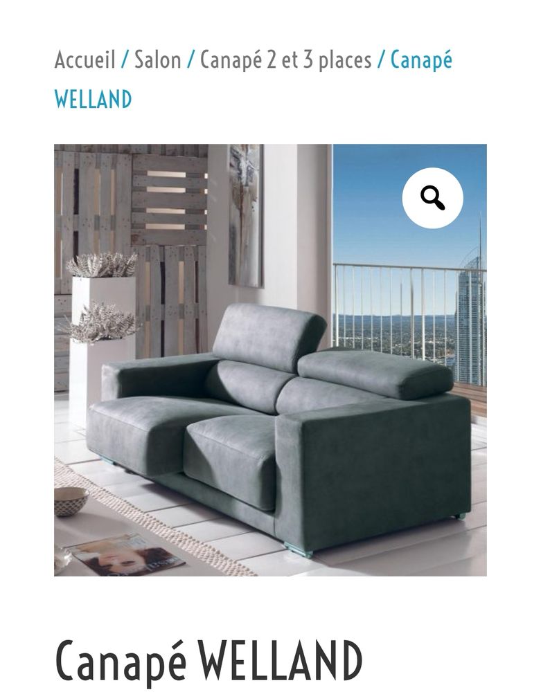 Canap� fixe tr�s confortable 450 Chilly-Mazarin (91)