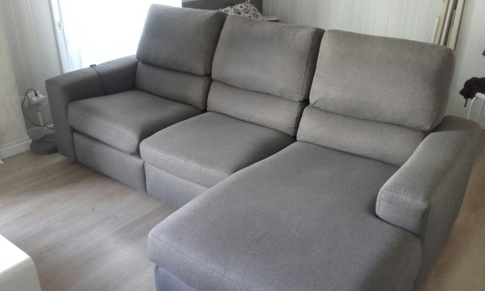 canap� flanelle 3.places gris 850 Colomiers (31)