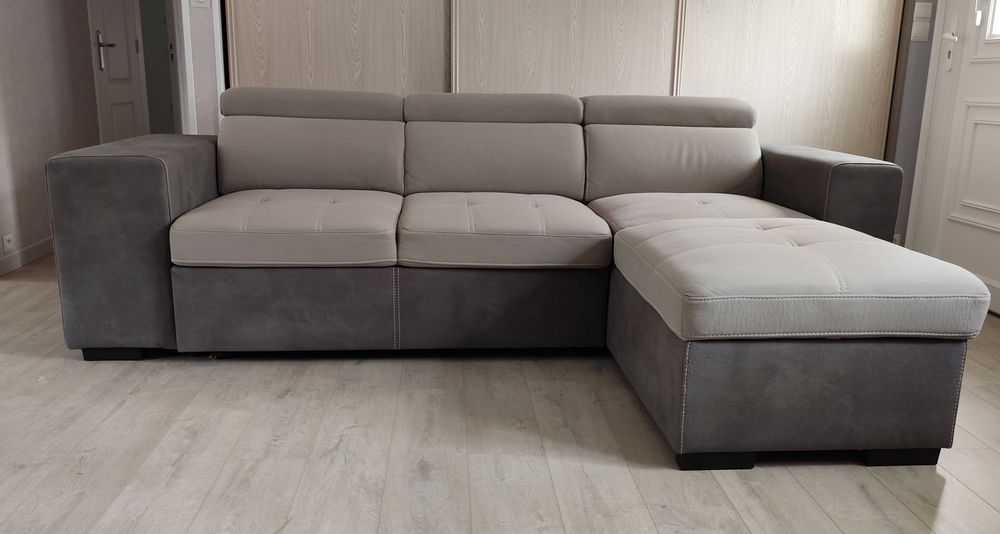 Canap� grande taille convertible 4-6 places + fauteuil 1200 Valencisse (41)